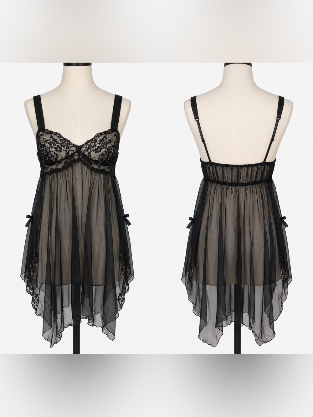 Vintage  Victoria’s Secret Black Lacy Teddy Sz.‎ S